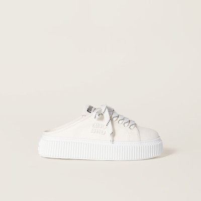 미우미우 여성 데님 스니커즈 뮬 - Miumiu Womens Denim Sneakers Mule - mis5645x