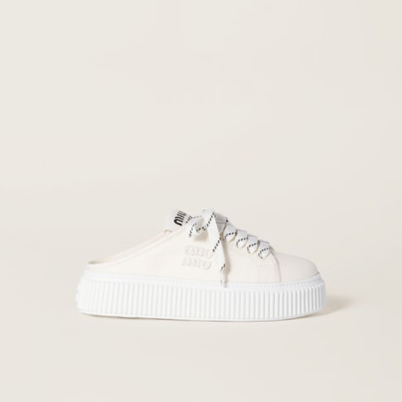 미우미우 여성 데님 스니커즈 뮬 - Miumiu Womens Denim Sneakers Mule - mis5645x