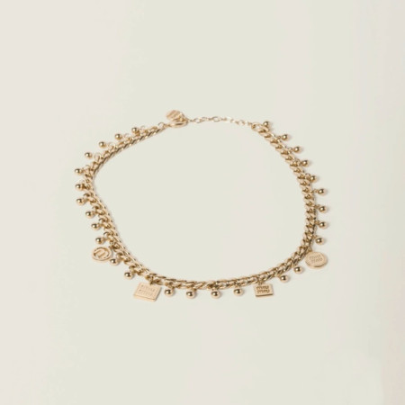 미우미우 여성 메탈 목걸이 - Miumiu Womens Metal Necklace - acc5398x