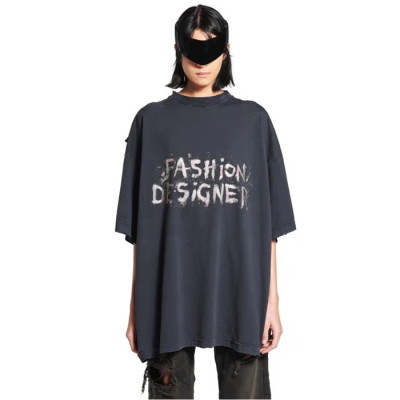 발렌시아가 남성 라운드 반팔 티셔츠 - Balenciaga Mens Round Tshirt - bac6187x