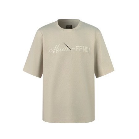 펜디 남성 라운드 반팔 티셔츠 - Fendi Mens Round Tshirt - fec6192x