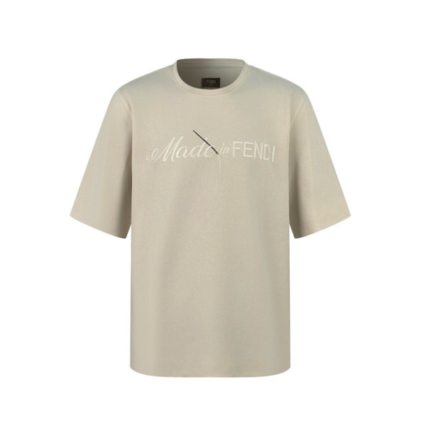 펜디 남성 라운드 반팔 티셔츠 - Fendi Mens Round Tshirt - fec6192x