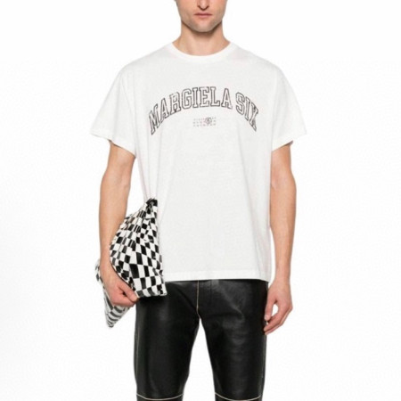 메종 마르지엘라 남성 라운드 반팔 티셔츠 - Maison Margiela Mens Round Tshirt - mac6199x