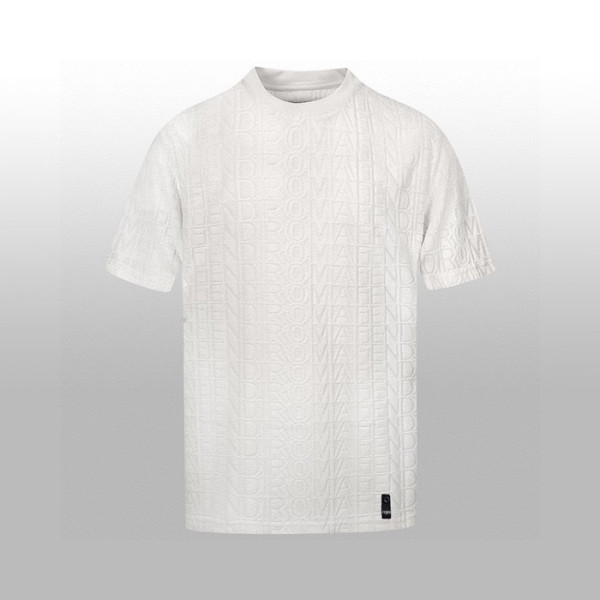 펜디 남성 라운드 반팔 티셔츠 - Fendi Mens Round Tshirt - fec6227x