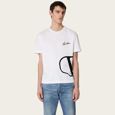 발렌티노 남성 라운드 반팔티 - Valentino Mens Round Tshirt - vac6243x