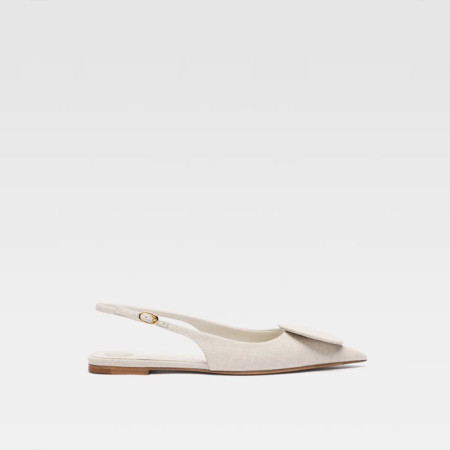 자크뮈스 여성 두엘로 플랫 슬링백 - Jacquemus Womens Duelo Flat Slingbacks - jas5669x