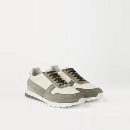 브루넬로쿠치넬리 남성 펀칭 패널 스니커즈 - Brunello Cucinelli Mens Punching Panel Sneakers - brs5683x