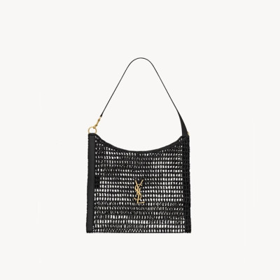 입생로랑 여성 라피아 마크라메 oxalis 숄더백 - Saint Laurent Womens Oxalis Shoulder Bag In Raffia Macramé - ysb5506x