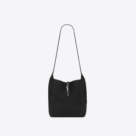 입생로랑 남/녀 라피아 크로셰 le 5 à 7 미디엄 토트백 - Saint Laurent Unisex Le 5 à 7 Medium Tote bag In Raffia Crochet - ysb5508x