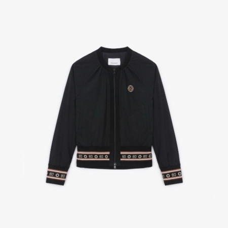 [SOUTHCAPE] 사우스케이프 여성 모노그램 스트라이프 우븐 점퍼 - gol1637x