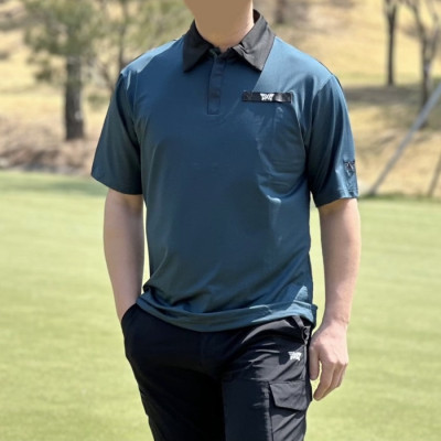 PXG 남성 썸머 루즈핏 카라 반팔티 - gol1641x