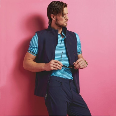 [G/FORE] 지포어 남성 3D 스컬 테크 저지 폴로 셔츠 - gol1651x