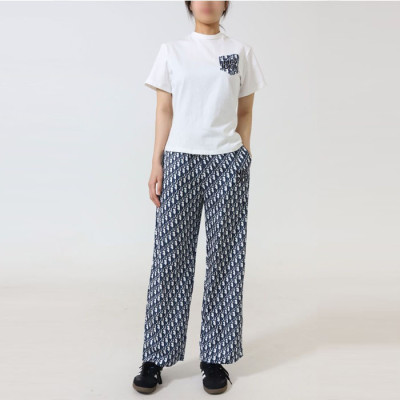 [당일배송] 디올 여성 MISS DR 오블리크 셔츠 & 팬츠 세트 - dd798x