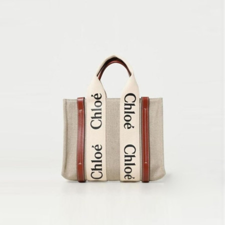 [당일배송] 끌로에 여성 24ss 토트 레터링 캔버스 에코백 스몰 - dd872x
