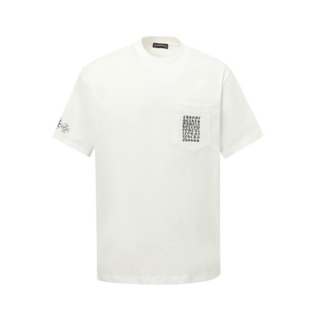 크롬하츠 남성 라운드 반팔티 - Chrom Hearts Mens Round Tshirt - chc6541x