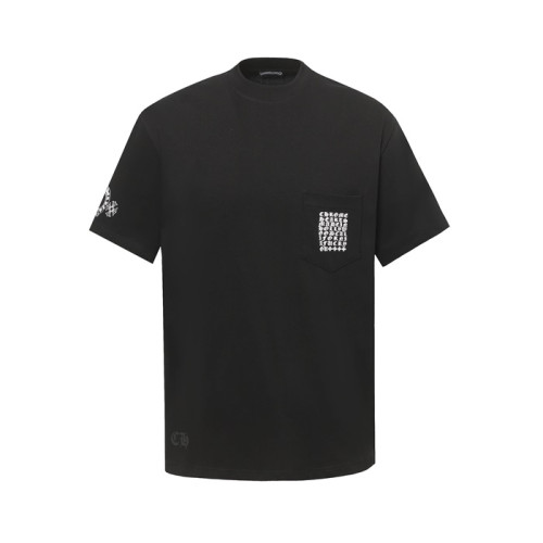 크롬하츠 남성 라운드 반팔티 - Chrom Hearts Mens Round Tshirt - chc6542x