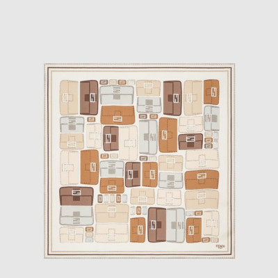 펜디 여성 FF 스퀘어 스카프 - Fendi Womens FF Square Scarf - acc5438x