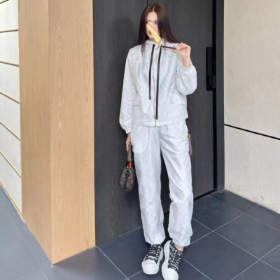 [당일배송] 루이비통 여성 우븐 집업 세트 - dd903x