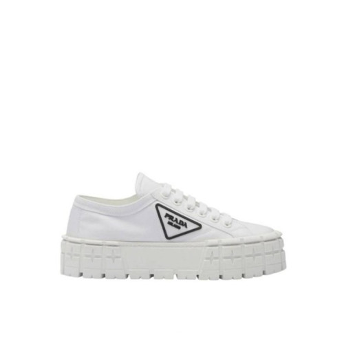 [당일배송] 프라다 여성 리퍼브 더블 휠 나일론 개버딘 스니커즈 - dd904x