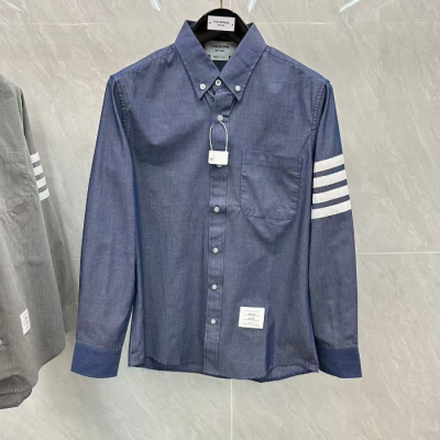 톰브라운 남성 샴브레이 옥스퍼드 셔츠 - dd959x