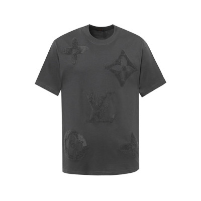 루이비통 남성 라운드 반팔 티셔츠 - Louis vuitton Mens Round Tshirt - lvc6557x