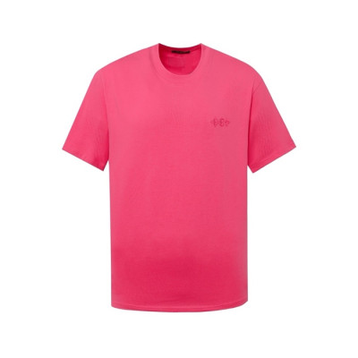 루이비통 남성 라운드 반팔 티셔츠 - Louis vuitton Mens Round Tshirt - lvc6558x