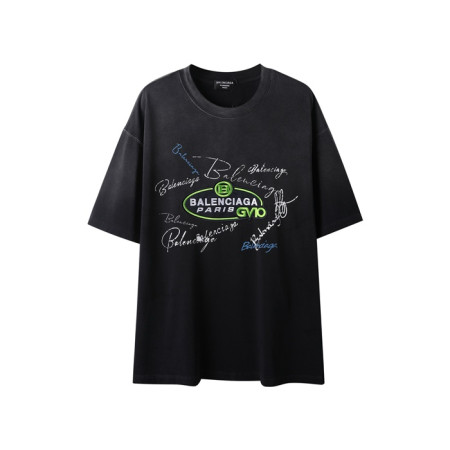 발렌시아가 남성 라운드 반팔 티셔츠 - Balenciaga Mens Round Tshirt - bac6582x