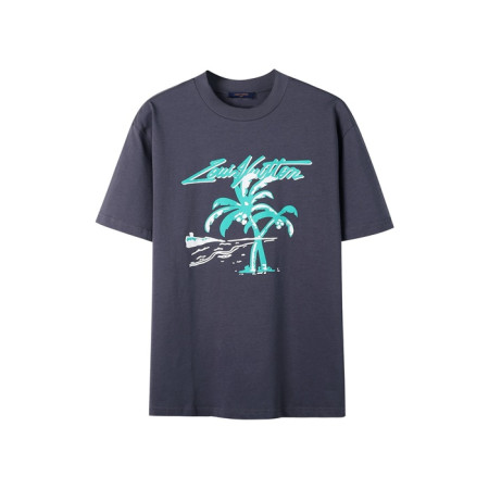 루이비통 남성 라운드 반팔 티셔츠 - Louis vuitton Mens Round Tshirt - lvc6584x