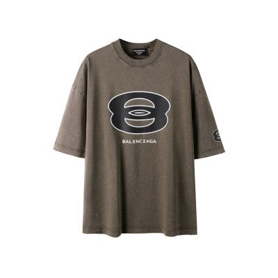 발렌시아가 남성 라운드 반팔 티셔츠 - Balenciaga Mens Round Tshirt - bac6589x