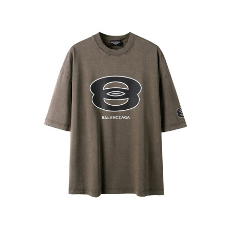 발렌시아가 남성 라운드 반팔 티셔츠 - Balenciaga Mens Round Tshirt - bac6589x