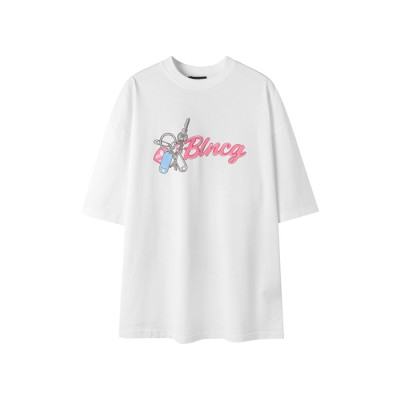 발렌시아가 남성 라운드 반팔 티셔츠 - Balenciaga Mens Round Tshirt - bac6591x
