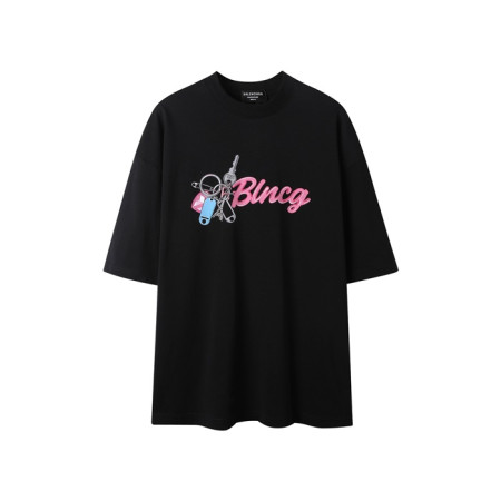 발렌시아가 남성 라운드 반팔 티셔츠 - Balenciaga Mens Round Tshirt - bac6592x