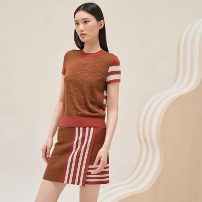 에르메스 여성 크루넥 반팔티 - Hermes Womens Round Tshirt - hec6593x