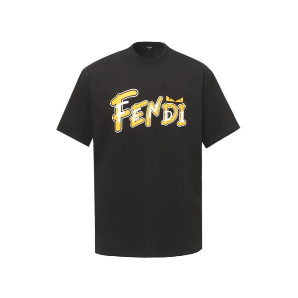 펜디 남성 라운드 반팔 티셔츠 - Fendi Mens Round Tshirt - fec6595x