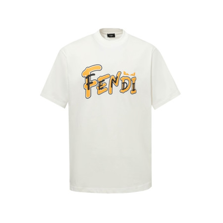펜디 남성 라운드 반팔 티셔츠 - Fendi Mens Round Tshirt - fec6596x