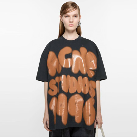 아크네 여성 크루넥 반팔티 - Acne Womens Round Tshirt - anc6605x