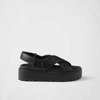 프라다 여성 나파 가죽 샌들 - Prada Womens Nappa Leather Sandals - prs5702x