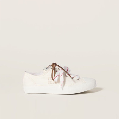 미우미우 여성 워싱 데님 스니커즈 - Miumiu Womens Washed Denim Sneakers - mis5735x