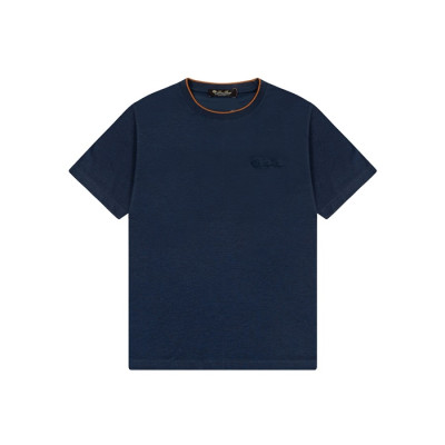 로로피아나 남성 라운드 반팔티 - Loro Piana Mens Round Tshirt - lpc6637x