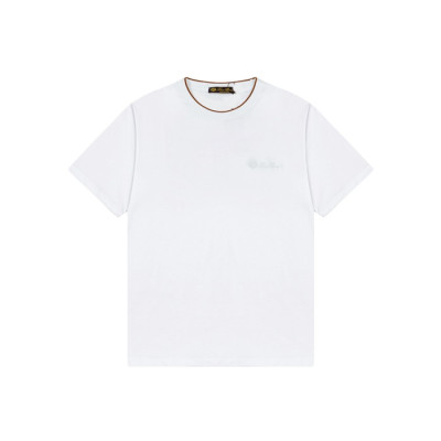 로로피아나 남성 라운드 반팔티 - Loro Piana Mens Round Tshirt - lpc6638x