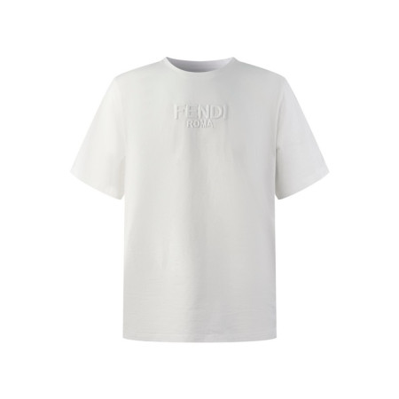 펜디 남성 라운드 반팔 티셔츠 - Fendi Mens Round Tshirt - fec6671x
