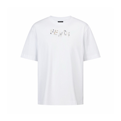 펜디 남성 라운드 반팔 티셔츠 - Fendi Mens Round Tshirt - fec6671x
