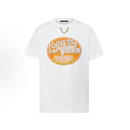 루이비통 남성 라운드 반팔 티셔츠 - Louis vuitton Mens Round Tshirt - lvc6674x