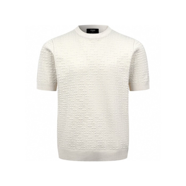 펜디 남성 라운드 반팔 티셔츠 - Fendi Mens Round Tshirt - fec6676x