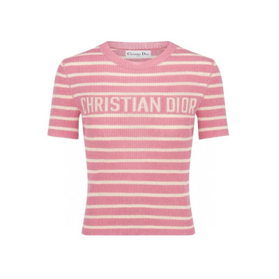 디올 여성 라운드 티셔츠 - Dior Womens Round Tshirt - dic6689x