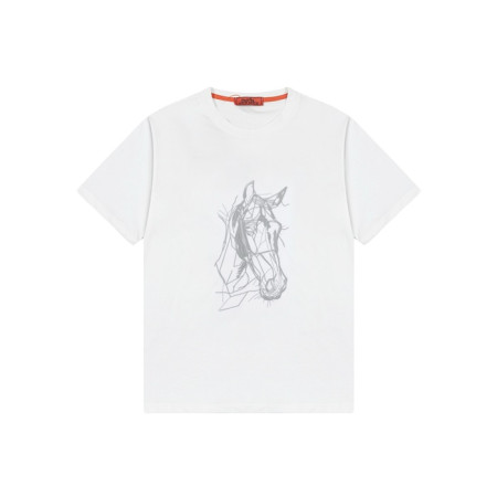 에르메스 남성 라운드 반팔티 - Hermes Mens Round Tshirt - hec6733x