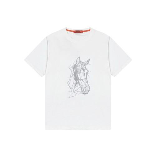 에르메스 남성 라운드 반팔티 - Hermes Mens Round Tshirt - hec6733x
