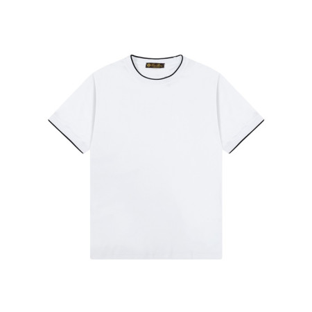 로로피아나 남성 라운드 반팔티 - Loro Piana Mens Round Tshirt - lpc6736x