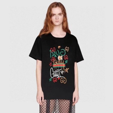 구찌 여성 반팔 티셔츠 - Gucci Womens Round Tshirt - guc6763x