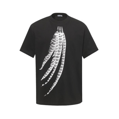 로에베 남성 라운드 반팔티 - Loewe Mens Round Tshirt - loc6775x